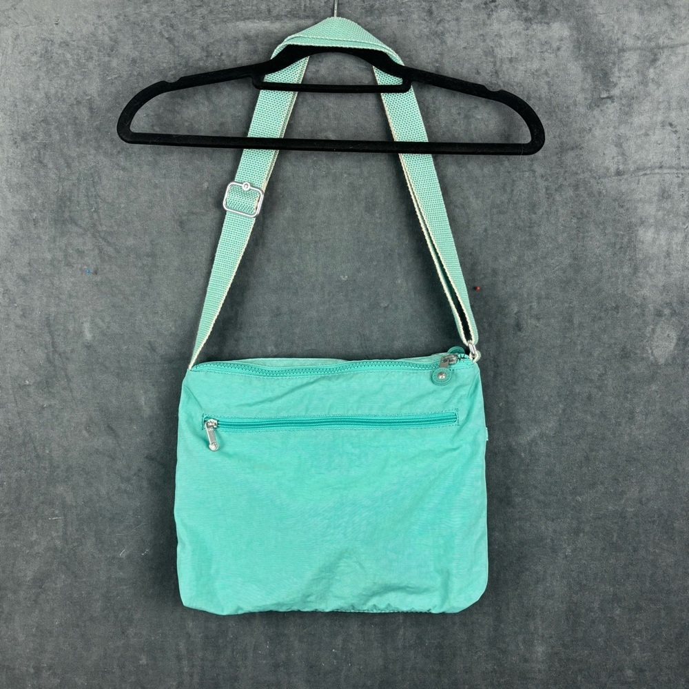 EUC Kipling Alvar multi-pocket Crossbody Bag in Mint Green Perfect condition! - Picture 6 of 15